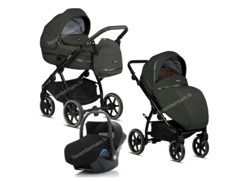 Tutis Uno 3 plus 3-1 144 Pistacchio bērnu rati trīs vienā